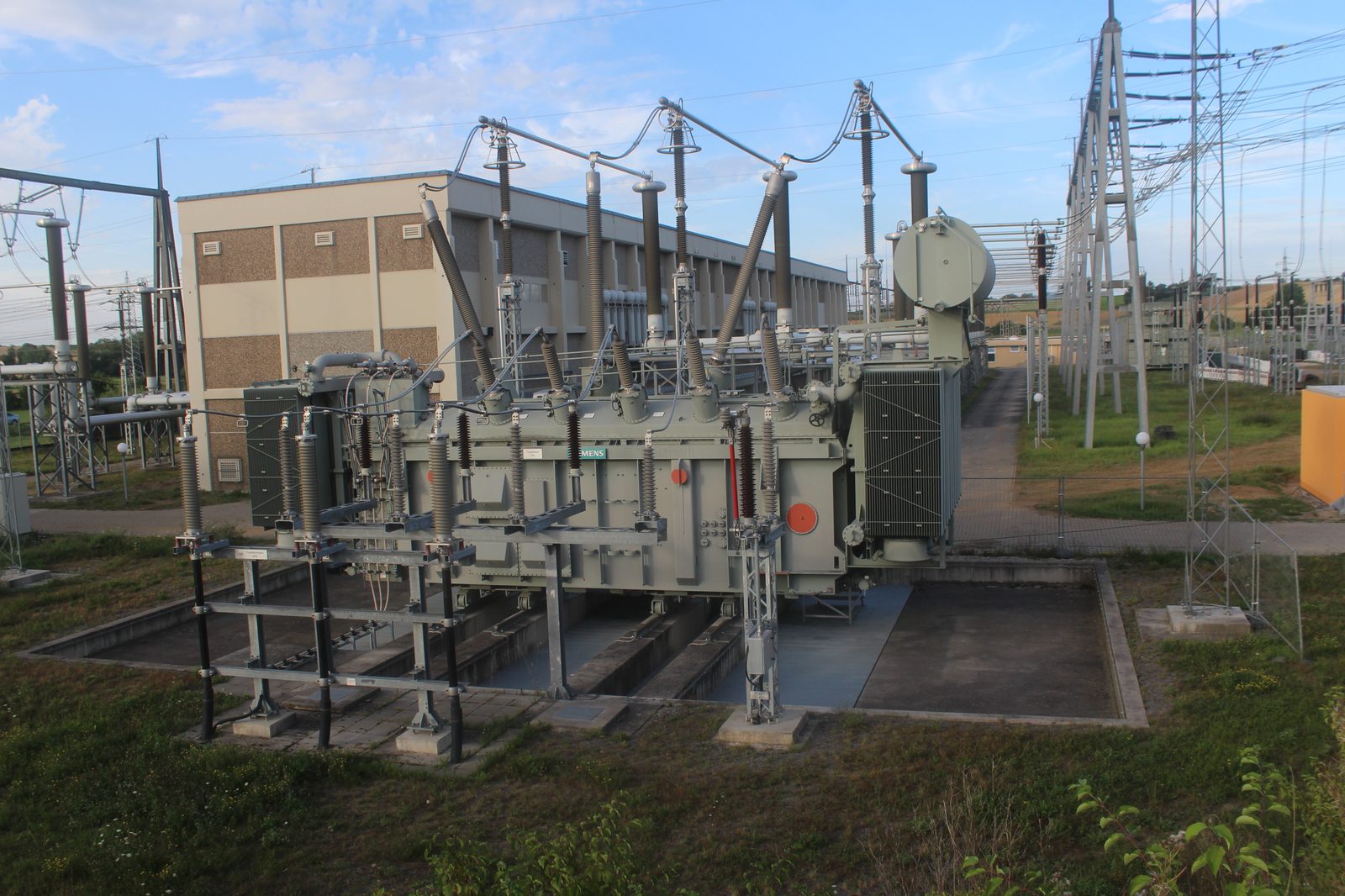 100 MVA GSU power transformer in substation